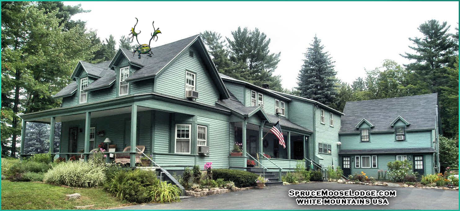 hike new hampshire white mountains spruce moose lodge bed breakfast NH